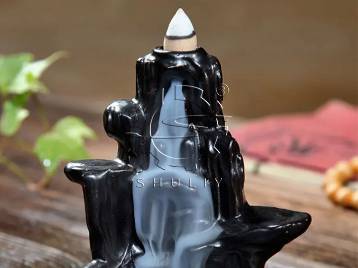 Waterfall incense cones with burner