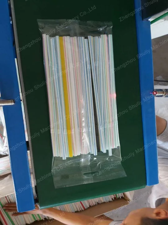 Finished packaged straws